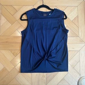Lucky in Love Women's Core Twist Front Tank - Navy Size Med